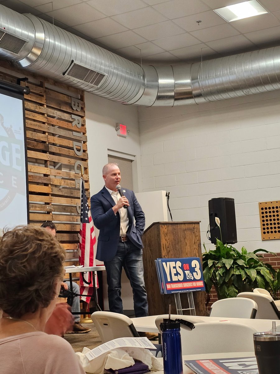 RickBrattin's tweet photo. Last night, I attended the Jackson County Central Committee meeting to give an update on the redistricting battle and other important issues that will be on the November 3rd ballot! Thank you for having me! https://t.co/AIN4zFeAbq