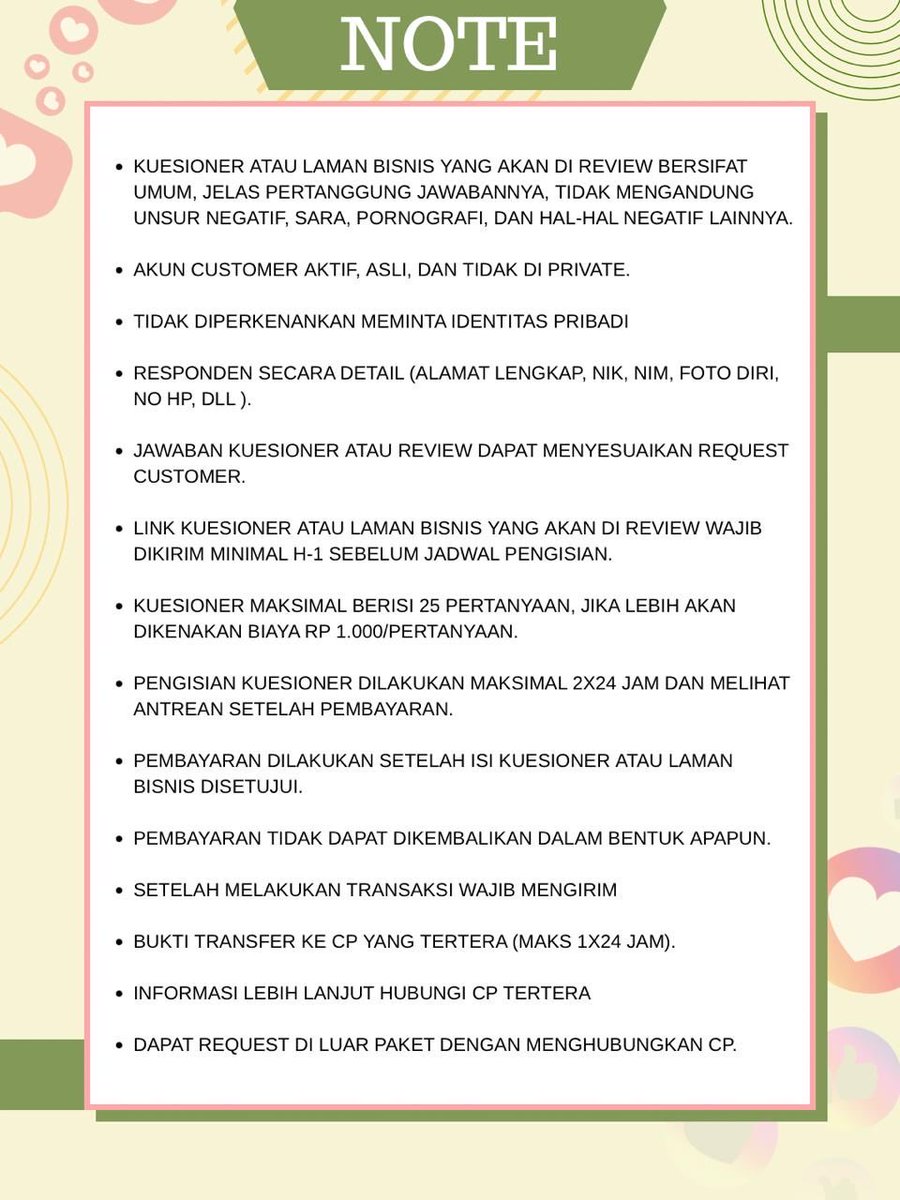 goddasmoon4's tweet photo. LAGI CARI RESPONDEN KUESIONER?
Jangan biarkan target responden
menghambat tugas kamu!

#zonauang #jasaisikuesioner
#jasaresponden #isikuesionercepat
#respondenmahasiswa https://t.co/BK6xZz6nrV