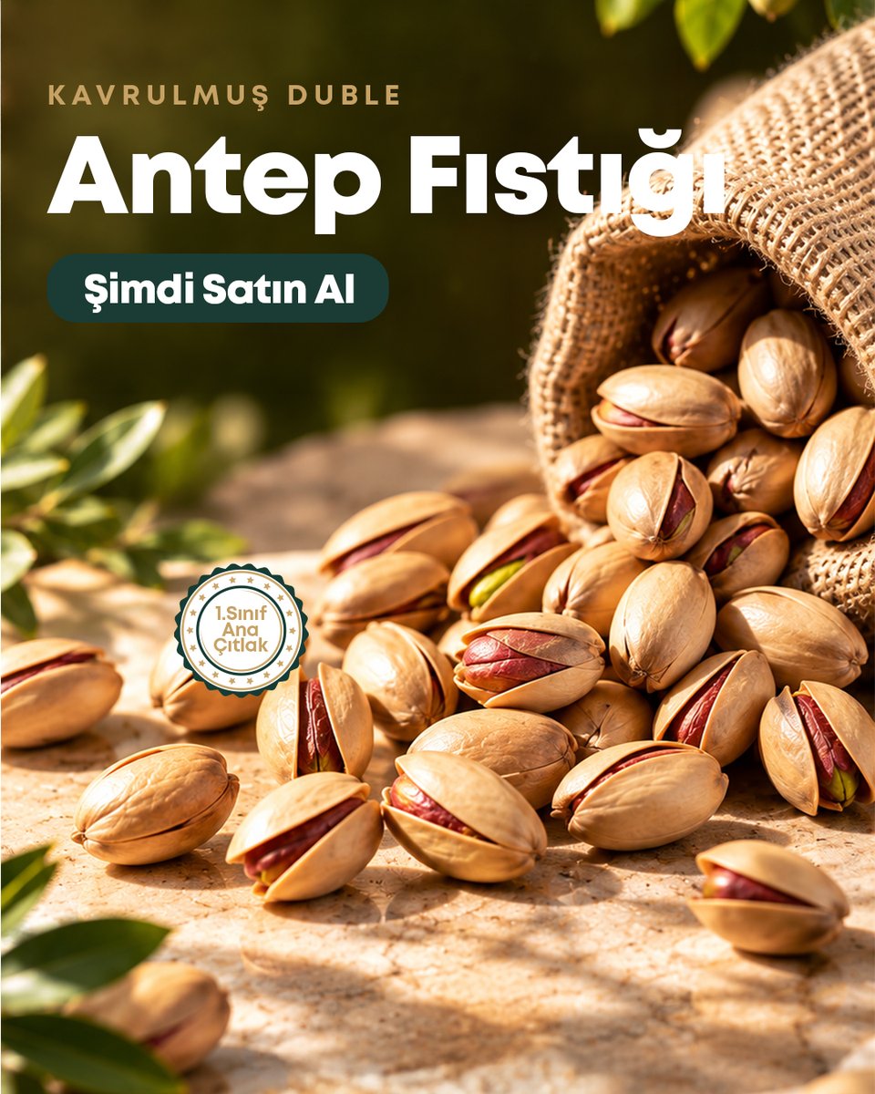 gourmetcelebi's tweet photo. Fıstık sevenler buraya!
Kavrulmuş, az tuzlu, Ana Çıtlak ve yeni mahsül Antep Fıstığı şimdi Trendyol Gourmet Çelebi mağazasında!