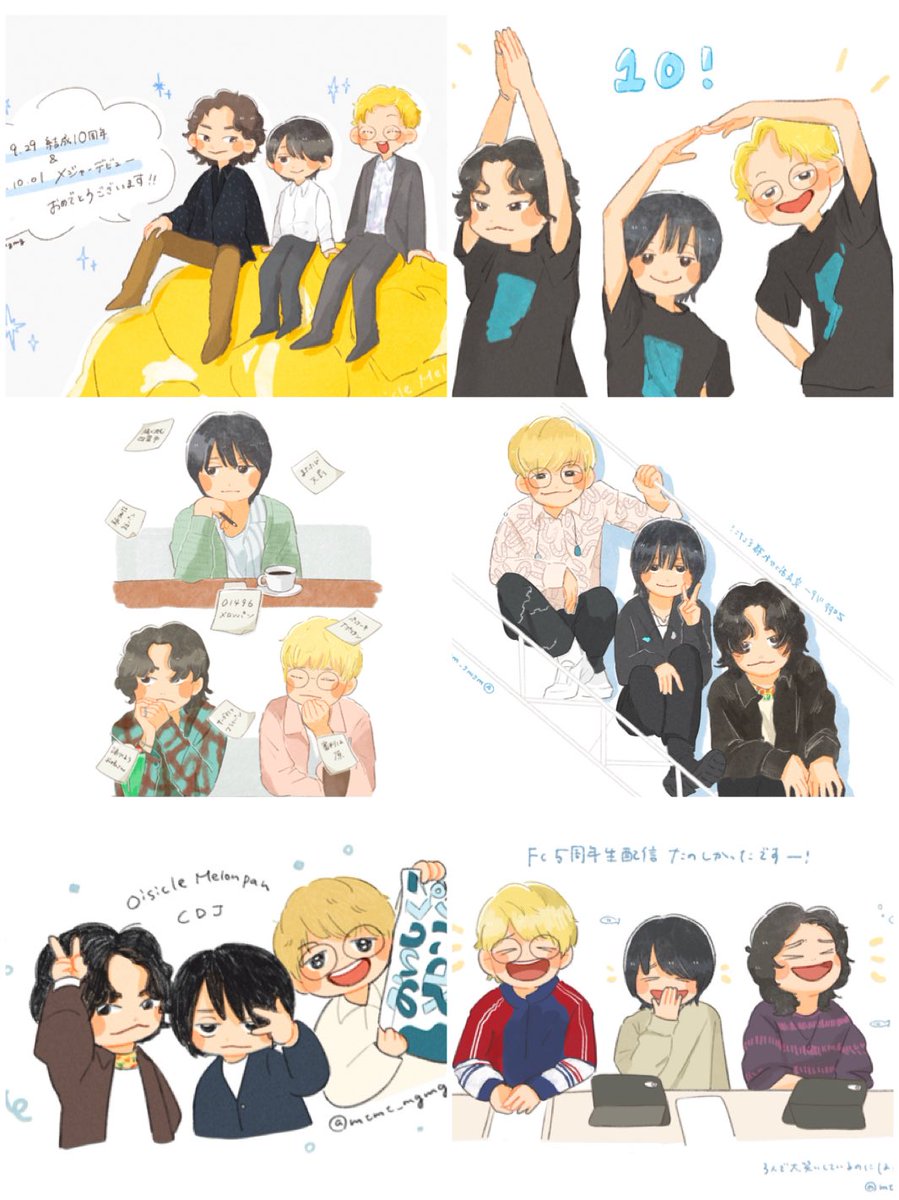 mtmt_mgmg_'s tweet photo. 10周年から11周年までの1年間で描いたイラストたち✍🏻
描き続けられてよかったな〜🎊！ https://t.co/MepaqT8Clo