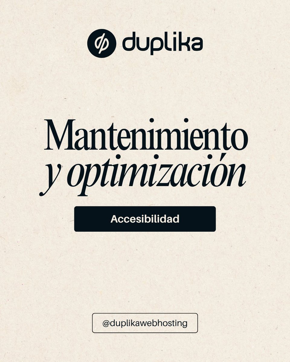 duplika's tweet photo. 🧏 El objetivo de desarrollar la accesibilidad de una página web es conseguir que el mayor número de usuarios, incluyendo a quienes dependen de tecnología de asistencia para recorrer sitios web, puedan navegar sin problemas.

#duplika #wordpress #mantenimientoyoptimizacion https://t.co/5PcbIoMOWe
