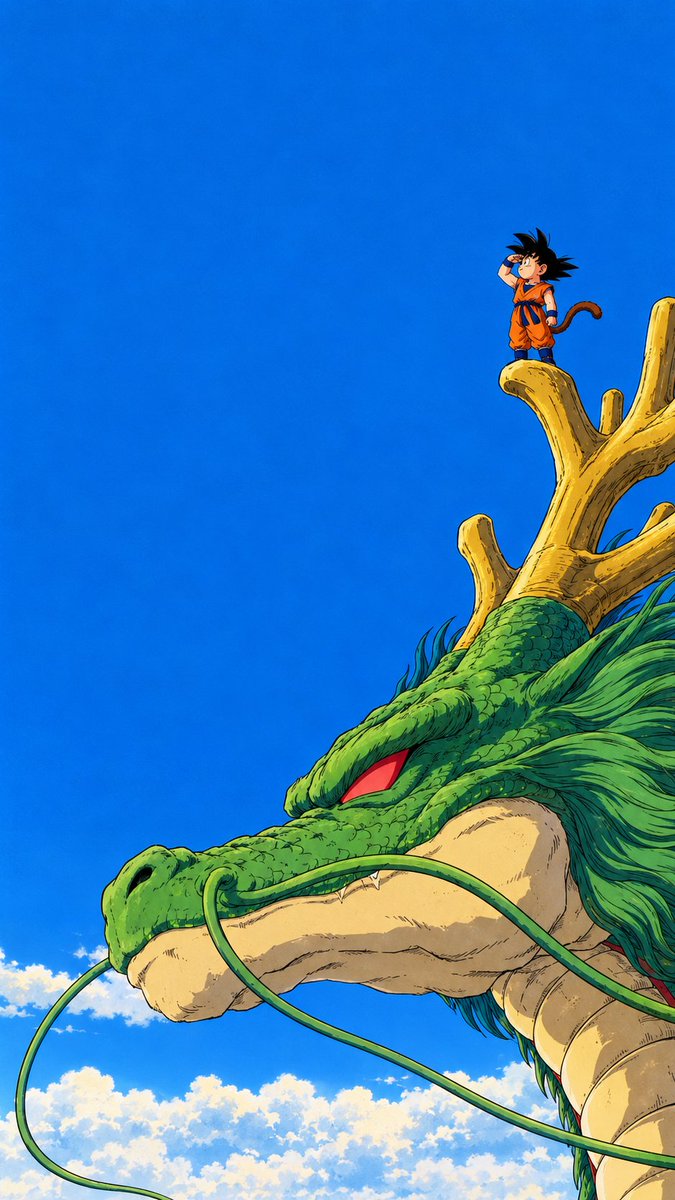 GuruWallpaper1's tweet photo. 1980s Dragon Ball 🐉 https://t.co/vvFmYrLleD