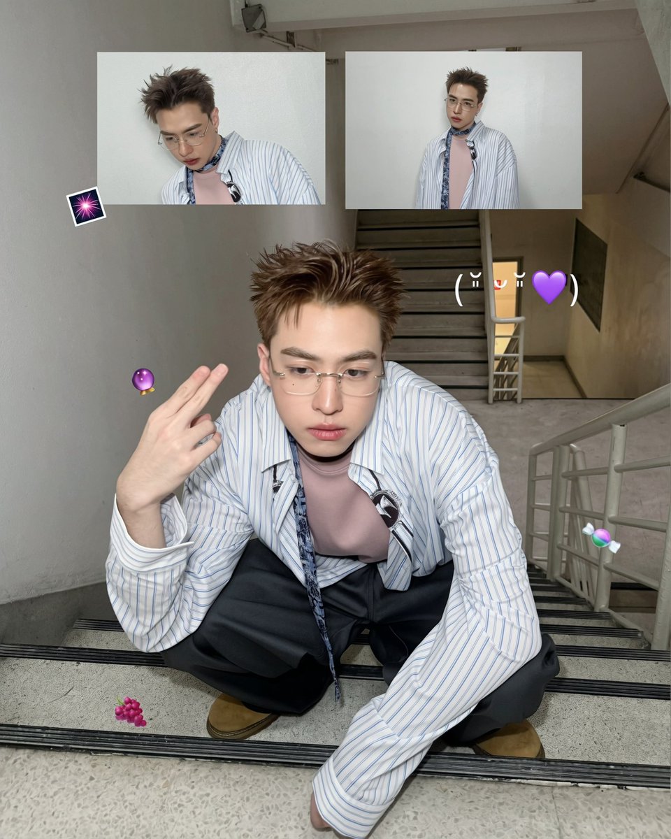 Beam_Ppry's tweet photo. เสื้อม่วงหัวใจฟ้า เสื้อฟ้าหัวใจม่วง https://t.co/B8l6Y960fK