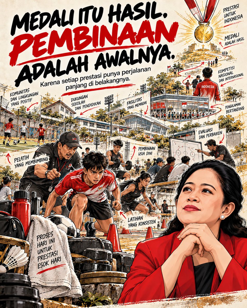 zeyaruri's tweet photo. Talenta butuh pintu untuk masuk, akses fasilitas dan kesempatan latihan menjadi bagian penting dari pembinaan talenta muda Indonesia. #puanku #puankoe #puanmhrn #puanmaharani https://t.co/QLHjzb2Vth