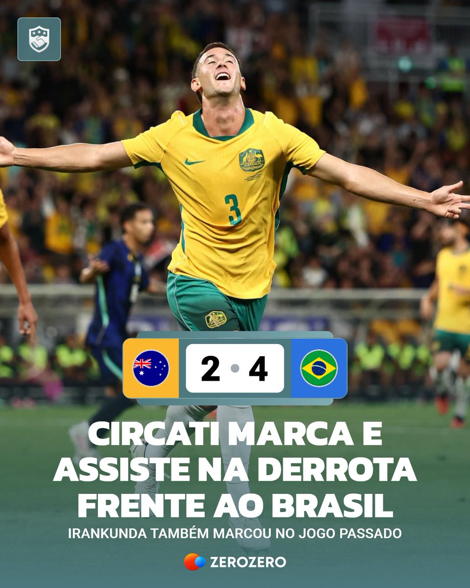 zerozeropt's tweet photo. 🇦🇺 Central do Benfica bem contribuiu, mas a Austrália não aguentou

À imagem de Irankunda, avançado do Sporting que tinha marcado frente ao Brasil no último amigável, Circati também fez golo, tendo ainda efetuado uma assistência. https://t.co/1J7qbrHRAW