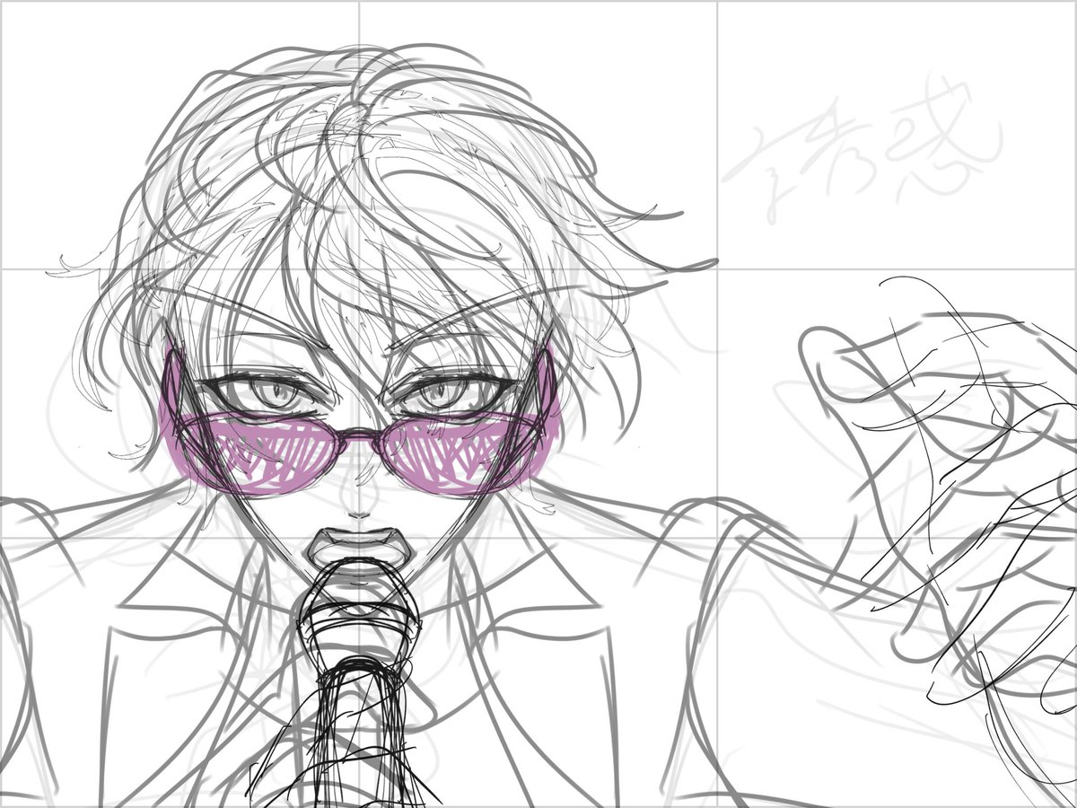 Rari_Jpf12's tweet photo. #このタグを見た人はラフ画とその完成絵を見せる
ラフはもう何重にも描いて整えないと線画まで行けない。
これが遅筆の大半の理由(´･_･`) https://t.co/2NkdGqTyYj