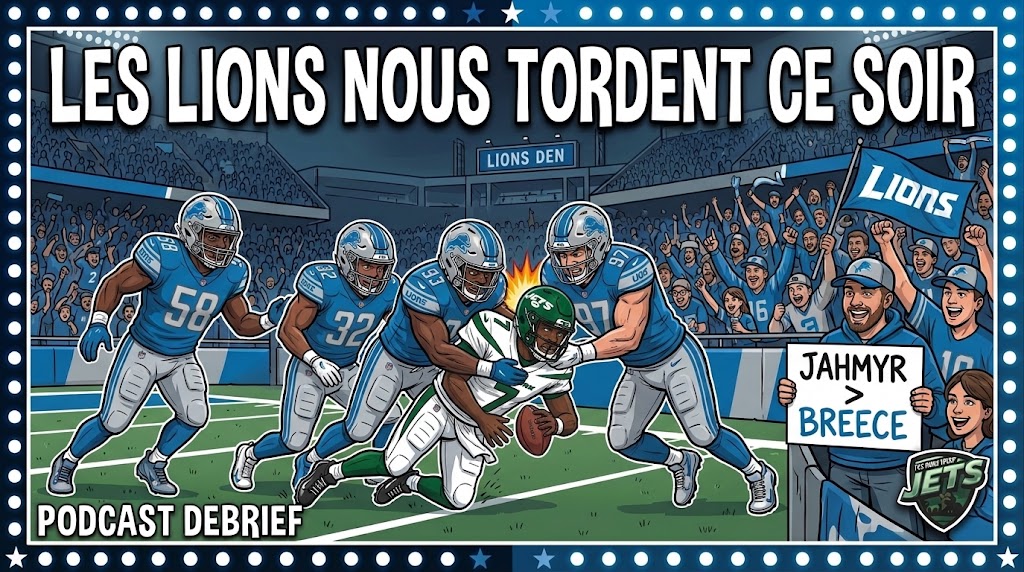 NYJetsFrance's tweet photo. ✈️🏈 Ces bons vieux Jets : S6E06 🏈✈️

Les Lions nous tordent ce soir.

Défaite rageante mais encourageante face aux Lions avant d'affronter les Bears à Chicago cette semaine.

PS : deux chansons rien que pour vous cette semaine 🥰

>> https://t.co/PFbddQX6YV https://t.co/csjvaI7McD