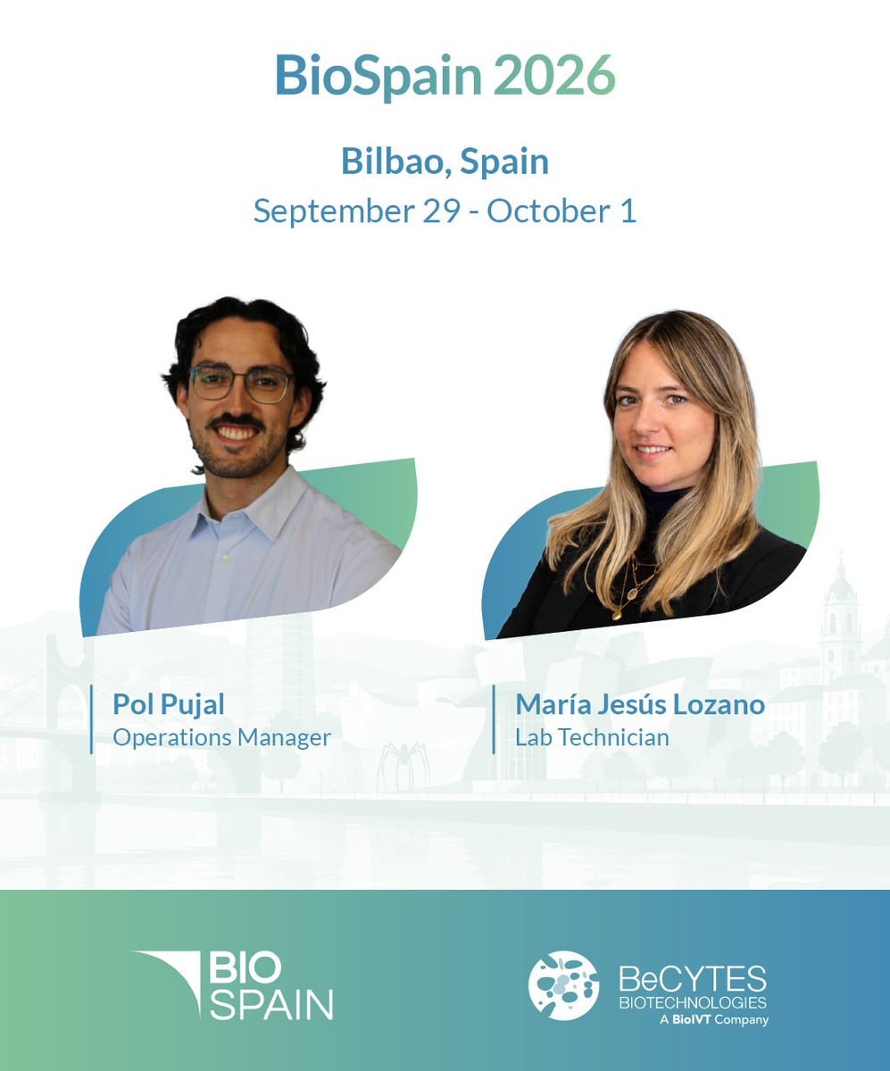 BioIVT's tweet photo. Attending #BIOSPAIN2026? Visit booth #87 to discuss your #biospecimen or #ADME study questions and needs with our experts and donโt miss the roundtable discussing the state of #NAMs in Chemical and #DrugDevelopment on Wednesday!
@BIOSPAIN_AseBio #NewApproachMethodologies https://t.co/aRHR0Fzu7P