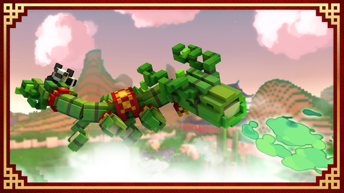 TroveGame's tweet photo. 🐉 Duraveln, the Bamboo Dragon, returns to Trove!

⚔️Play for free now! https://t.co/w4mW6lWUDY 

Explore the Forbidden Spires, craft Duraveln and add a bamboo themed ally to your collection!

🎋 The hunt begins September 29! https://t.co/Dm1do6KAxt