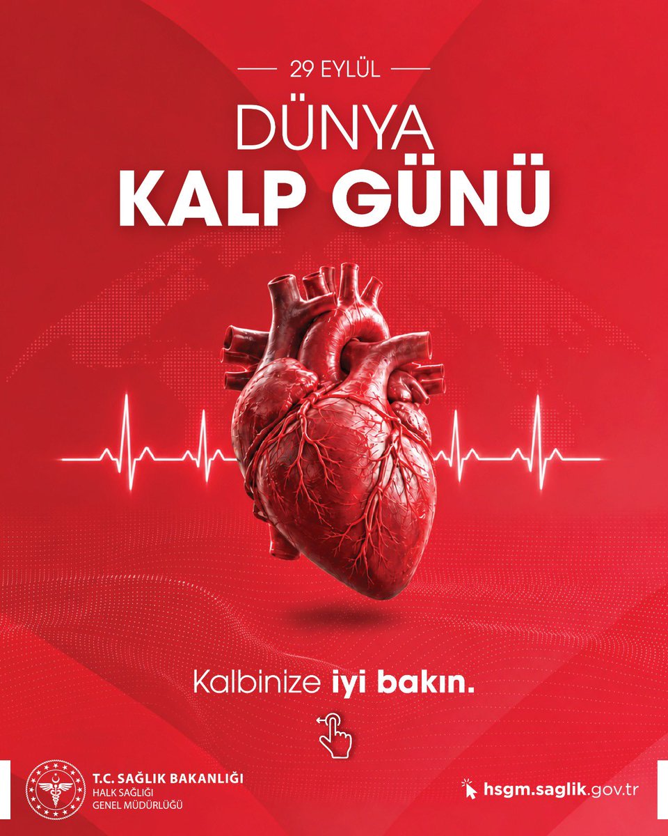halksagligigm's tweet photo. Kalp sağlığınızı korumak için bugün bir adım atın. ❤️

Hipertansiyon yıllarca belirti vermeden ilerleyebilir. Tansiyonunuzu düzenli ölçtürün; tütünden uzak durun, dengeli beslenin ve hareket edin. Kalp damar sağlığınızla ilgili risklerinizi öğrenmek için aile hekiminize başvurun.

#DünyaKalpGünü #KalpSağlığı #Hipertansiyon #TansiyonunuÖlçtür #SağlıklıYaşam #HalkSağlığı