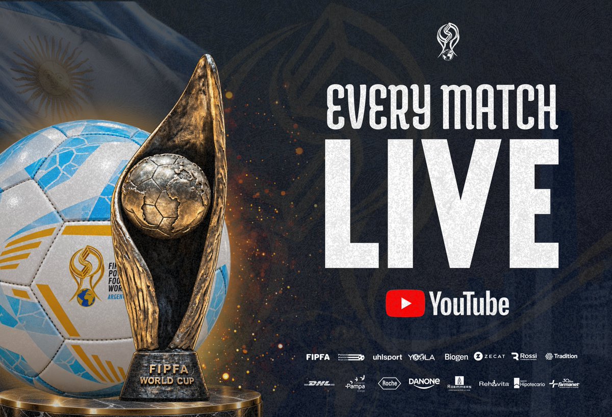 OfficialFIPFA's tweet photo. Every match of the 2026 FIPFA Powerchair Football World Cup will be streamed live on the official FIPFA YouTube channel! 💥

Subscribe now to ensure you don’t miss a moment from Buenos Aires: https://t.co/SqxBujiWhl

#PowerchairFootball https://t.co/Tvt9M147fT