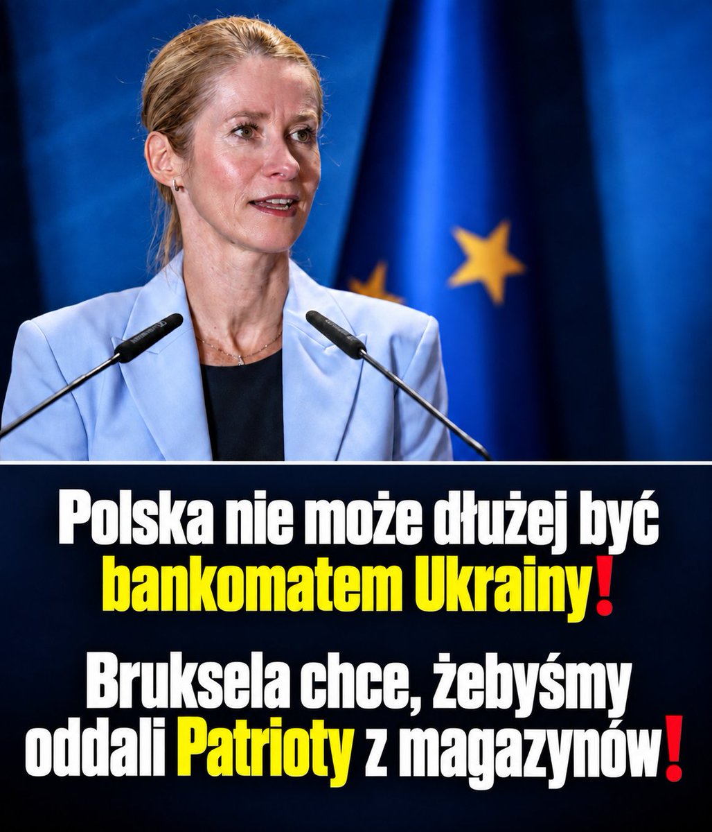 PUsiadek's tweet photo. Polska nie może dłużej być bankomatem Ukrainy❗

Bruksela chce, żebyśmy oddali Patrioty z magazynów❗

Państwa członkowskie mają przekazać Ukrainie pociski do systemów Patriot ze swoich magazynów. Szefowa unijnej dyplomacji Kaja Kallas przedstawiła ten pomysł po spotkaniu ministrów obrony państw Unii.

Zobaczmy, na czym polega ten mechanizm.

W ramach pożyczki dla Ukrainy zatwierdzono już plany zakupów o wartości 28,3 mld euro. Pociski mają pochodzić z przyszłej produkcji w Stanach Zjednoczonych.

Kallas chce, aby kraje UE, w tym Polska już dziś przekazały Ukrainie uzbrojenie, a jego zwrot otrzymają po produkcji w USA.

Czyli: rozbrójcie się dzisiaj, a nowe dostaniecie za kilka lat. Za pieniądze z pożyczki, którą i tak spłacacie wy.

Jak zareagowały państwa Unii? Żadne nie złożyło deklaracji. Ani jedno.

I bardzo dobrze.

Domagamy się od Tuska, aby przestał robić z Polski bankomat dla Ukrainy!