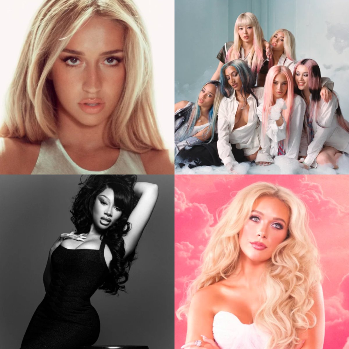 AboutMusicYT's tweet photo. KATSEYE, Tate McRae, Megan Thee Stallion and Megan Moroney will perform at the 2026 Victoria's Secret show. https://t.co/2kN0izfSoi