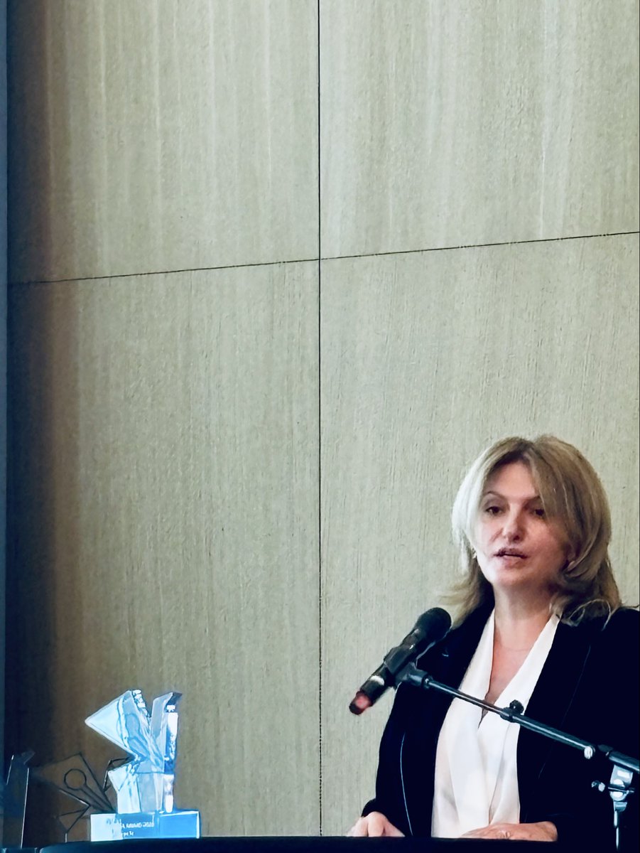 Ingeborgborg's tweet photo. «Influencers and alternative news threatens the truth»

Free Media Award winner @ifactgeorgia’s Nino Bakradze

«Producing content has become fast and cheap

Independent journalism matters 
Free press matters

The work we do every day can change things for the better»

✍🏻 👊🏻 https://t.co/4ZHXeVsk1Q