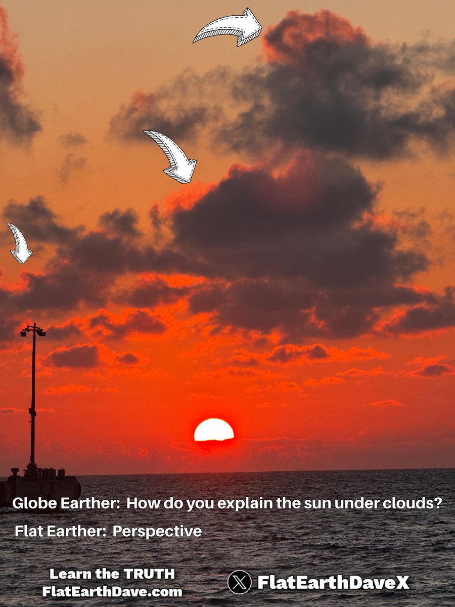FlatEarthDaveX's tweet photo. @MikeSMillerArt It doesn't.  It's just perspective.   To see how the sun sets check the FAQ page WHERE DOES THE SUN GO section on my app or website.  https://t.co/QS0gPBkft7 https://t.co/gQH418GkIk