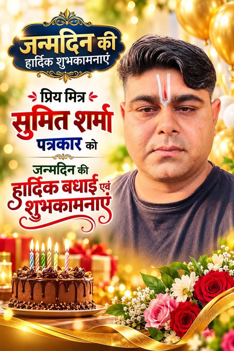 DineshKumar_INC's tweet photo. #टोडाभीम 
 दैनिक भास्कर डिजीटल ,सच बेधड़क, इंडिया न्यूज़ राजस्थान के संवाददाता लोकतंत्र के चौथे स्तंभ प्रिय मित्र @sumitsh55565643 जी को जन्मदिन की हार्दिक बधाई एवं शुभकामनाएं 
🎉🎂🎂🎂🎂🎂🎂🎂🎂🎂🎂🎂🎉
#happybirthday https://t.co/gdkcVOybAO