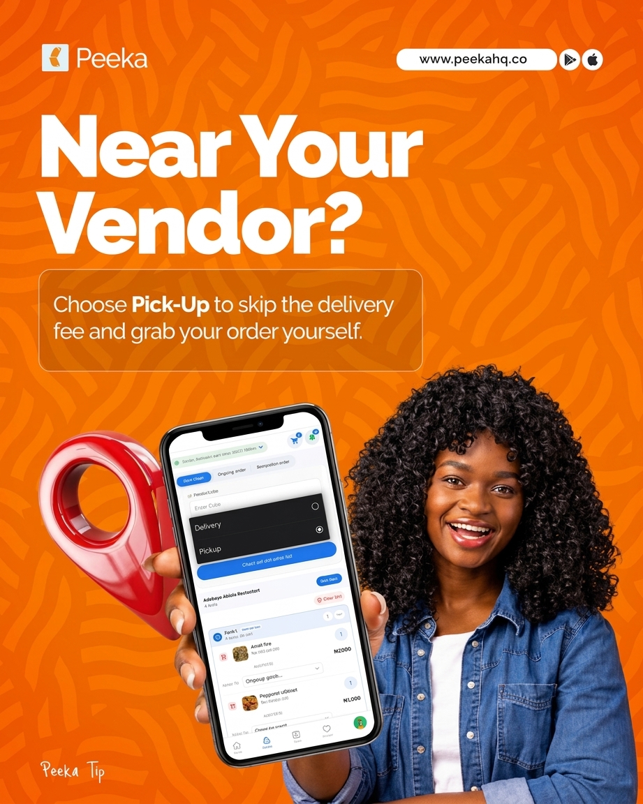 ThePeekaHq's tweet photo. 📍 Peeka Tip: Pick It Up &amp; Save!

Choose Pick-Up at checkout, skip the delivery fee, and grab your order yourself. Simple, convenient, and easy on the pocket! 🛍️✨

Your food. Your way. Pick it up with Peeka.

#Peeka #PeekaTips #Pickup #SaveOnDelivery #LoveLocalLiveEasy https://t.co/dhUAy3qkBb