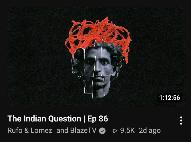 kofinas's tweet photo. This is from a highly produced video by BlazeTV that only has 9.5k views. The other videos on the channel have even fewer and they've been producing this show for a year.

The only traction its getting is from people sharing clips in outrage on social media. Genuinely pathetic. https://t.co/JKfUjMS66Z