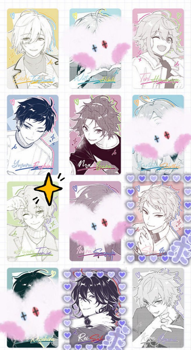 tarou_ju's tweet photo. あんスタ 中国 漫影流光テーマ ポップアップシリーズ 偶像夢幻祭 【交換 譲渡】

譲▶︎英智*,桃李*,弓弦*,真緒,日和,晃牙,維吹,司*,泉,凛月,嵐*,エス,カンナ,ライカ
 
求▶カード類:宗,零
缶バッジ:零>>>渉,奏汰,夏目,茨
or かかった金額+送料

ツリーに続きます⬇ https://t.co/r8I0uLrLd9