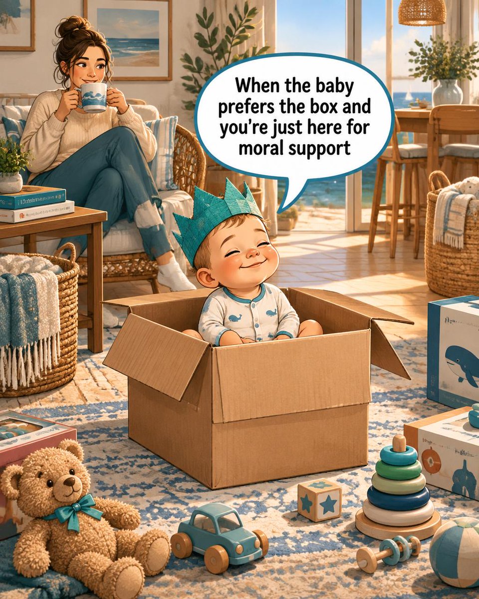 callison_corey's tweet photo. Paid for toys, kid coronated the box. Parents know the struggle—boxes > expensive gifts. Tag a fellow survivor and share the best free toy your kid refuses to give up! #ParentingLife #MomLife Tap the link in bio. https://t.co/obfDdQ2UJe