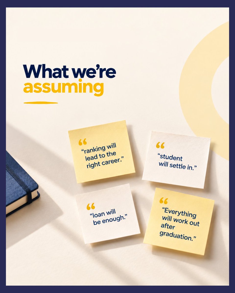 Collegify's tweet photo. A shortlist becomes useful when assumptions start disappearing.

Preference can start the list. Evidence should finish it.

@admissionnews1 @study_hacker @GlobalStudyUK https://t.co/DRtKFbOoo3