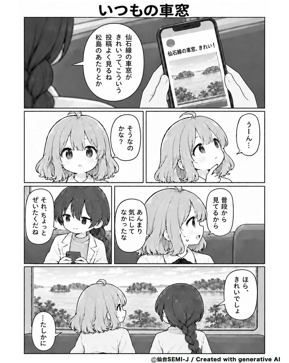 sendai_semij's tweet photo. 「仙石線の車窓がキレイ」
みたいな投稿を見かけるたびに思うことです。

異論は認めます。 https://t.co/cVmP38X1s9
