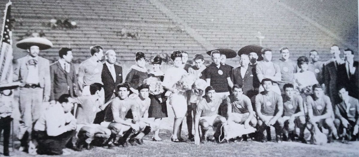 Steve1T's tweet photo. #OnThisDay in 1968 – Amaury Epaminondas scored twice for hosts @TolucaFC’s 4:1 victory against @NYGreekAmerican in 1st leg of Concacaf Champions Cup 2nd Round, before 12,000 fans, at Estadio Luis Gutiérrez Dosal. Nick Tonorezos tallied for the '67-'68 #USOpenCup champion. https://t.co/etkjo2PQVu