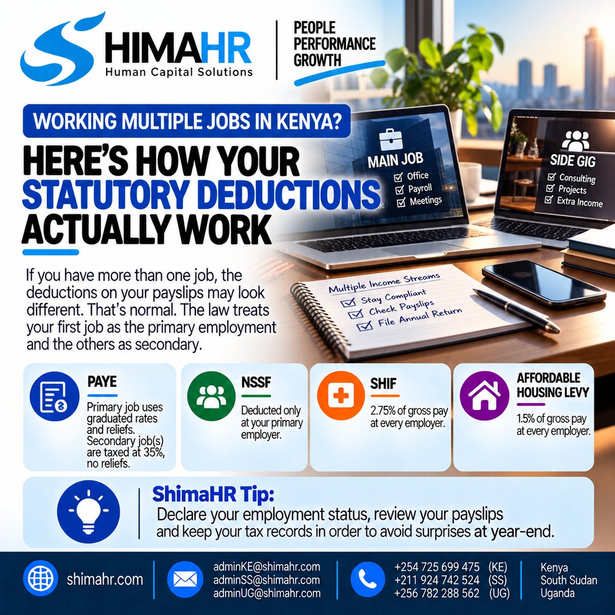 ShimahrLtd's tweet photo. https://t.co/zX2RKmIiEo
*Question:* What Statutory Challenges are you facing with your Multiple jobs?
#ShimaHR #PayrollManagement #HRCompliance https://t.co/ZSDdO6mLVk