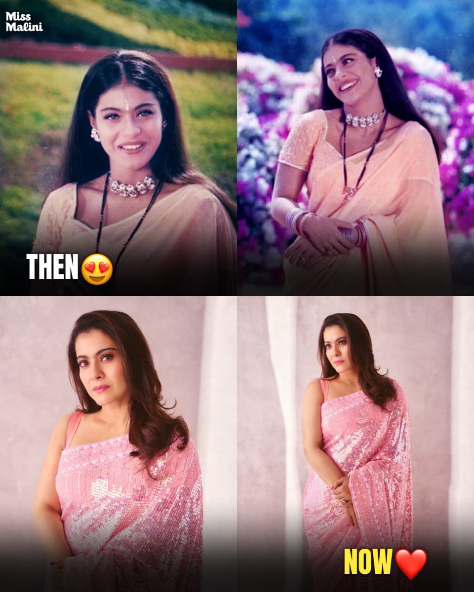 MissMalini's tweet photo. Anjali then vs Kajol now proof that true grace only gets better with time 💗✨
#missmalini #AgelessBeauty #Kajol https://t.co/4NaXcyo3Tb