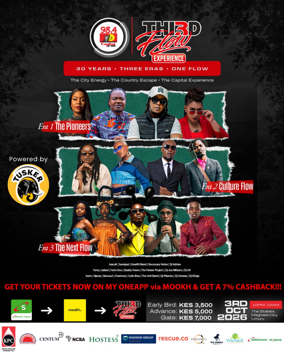 JulianiKenya's tweet photo. @Femi_One na Mali ya uma @juacaliGenge wanajua - Genge sio Hiphop.  It's our inside joke, tunajua undani wake!! 

All in all, Kenyan music imetoka far &amp; @CapitalFMKenya
Wamekua part of the journey kutoka 96.

Tuonane 3rd October. https://t.co/sngneyHSnt