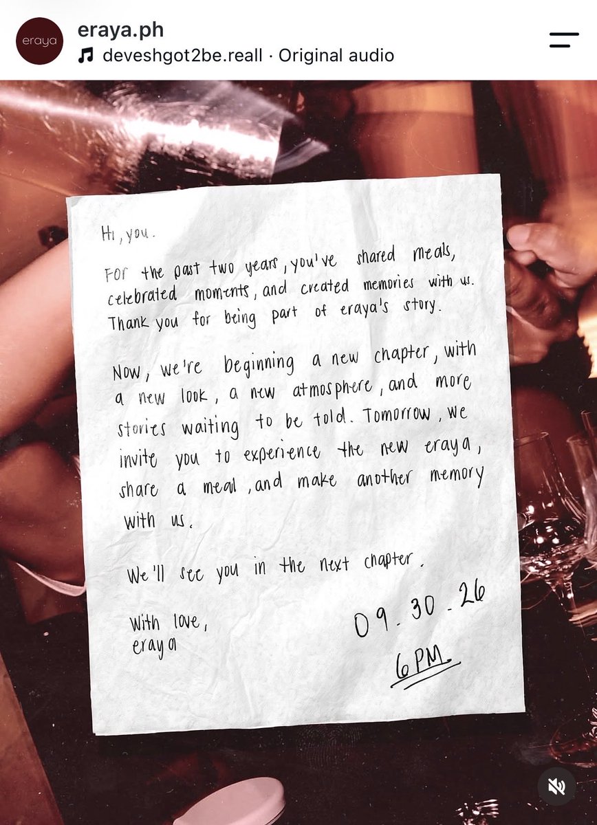 iamalurker18's tweet photo. please support Dustin’s babies. 😊 
Eraya will be re-opening on 09.30.26.
Silid MNL will be opening on 10.03.26. https://t.co/p3KRhgR1Kc
