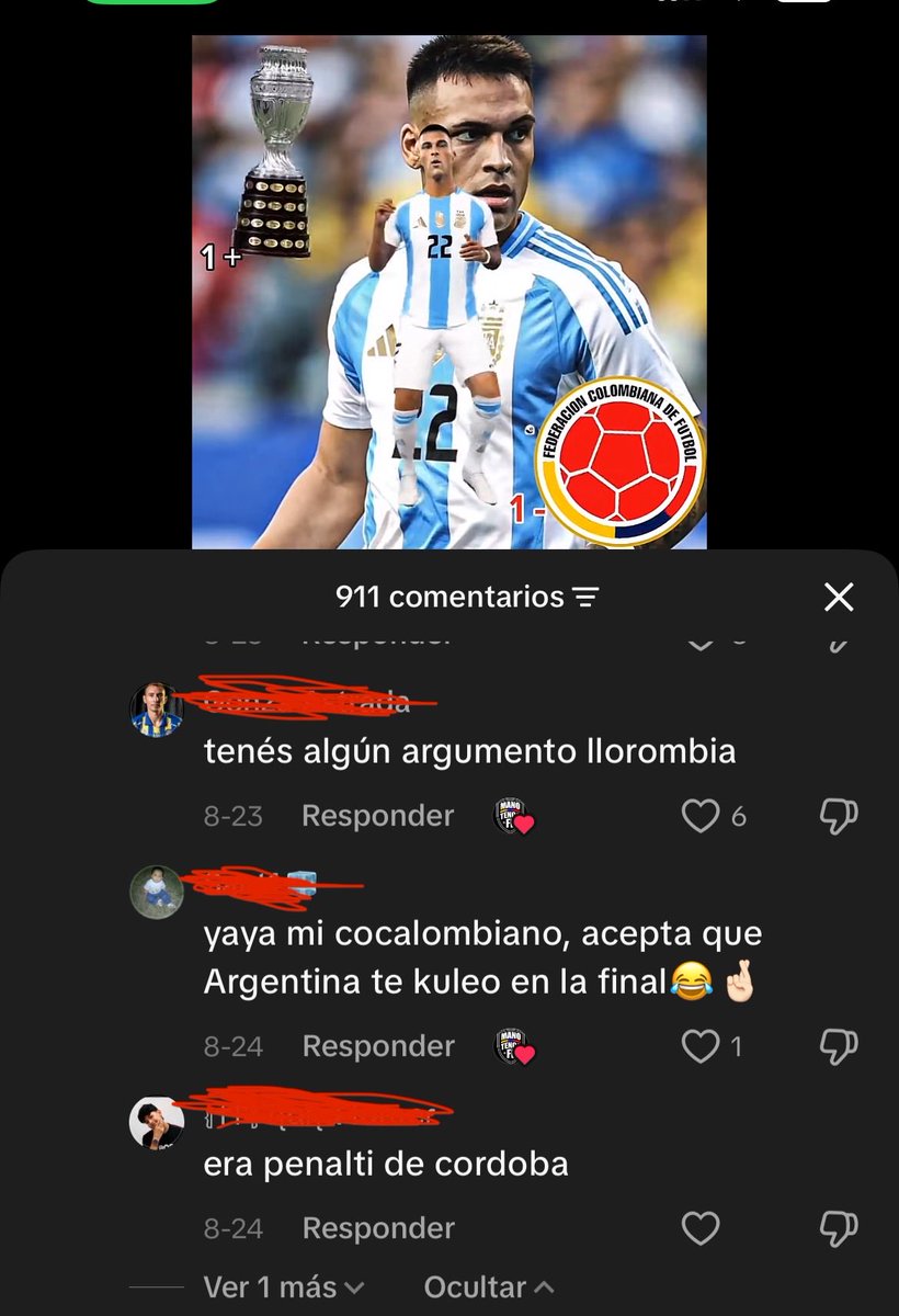 Jess85709903's tweet photo. @Nine2793 Que rápido se le olvida a Colombia lo mierdas que fueron los Argentinos en la final de la copa América pero bueno sigan desquitándose con México en todo Sudamérica!!! https://t.co/thcxzwgOH2
