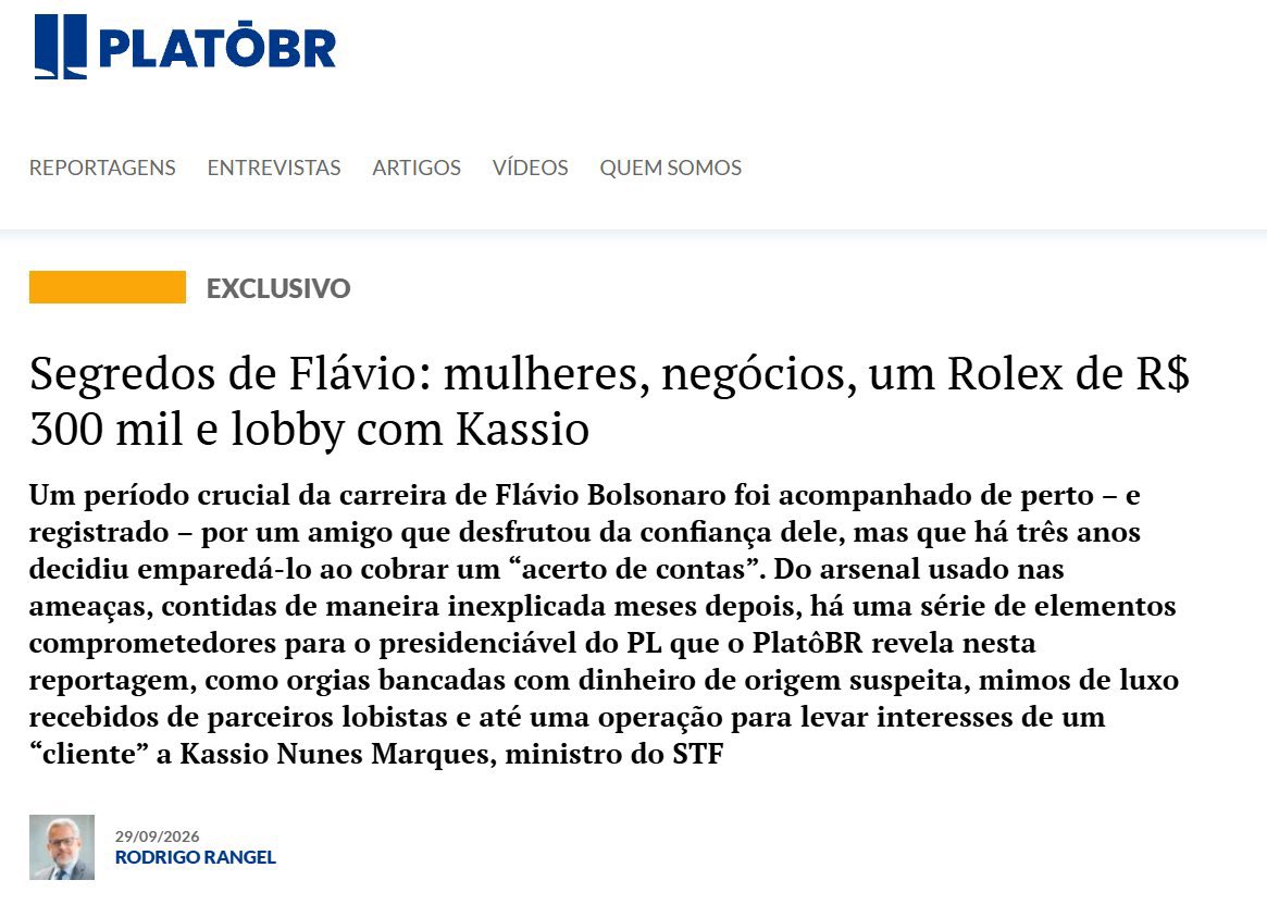 mandstu25's tweet photo. 🚨BOMBA: Segredos do Flávio Bolsonaro revelado!

O portal Plato br revelou uma imagem que flagra Alexandre Santini ex-sócio de Flávio Bolsonaro descansando em uma cama. A cena faria parte de uma série de festas privadas com a presença de garotas de programa, organizadas por Santini em apoio a um candidato ao Palácio do Planalto pelo Partido Liberal.