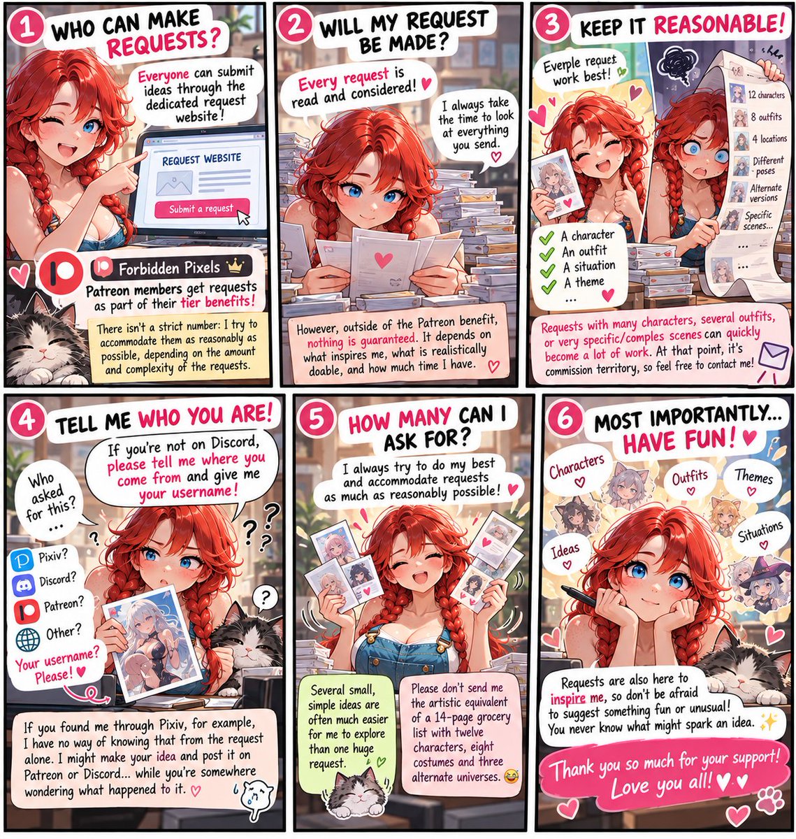 Kiaena_Studio's tweet photo. ✨ A little FAQ about requests! ✨
A few answers about how requests work ❤️
And don't be shy about sending me your ideas... You never know what might inspire me! 😉✨
https://t.co/k8ZyaLGOtm https://t.co/ZNq25c7dvj