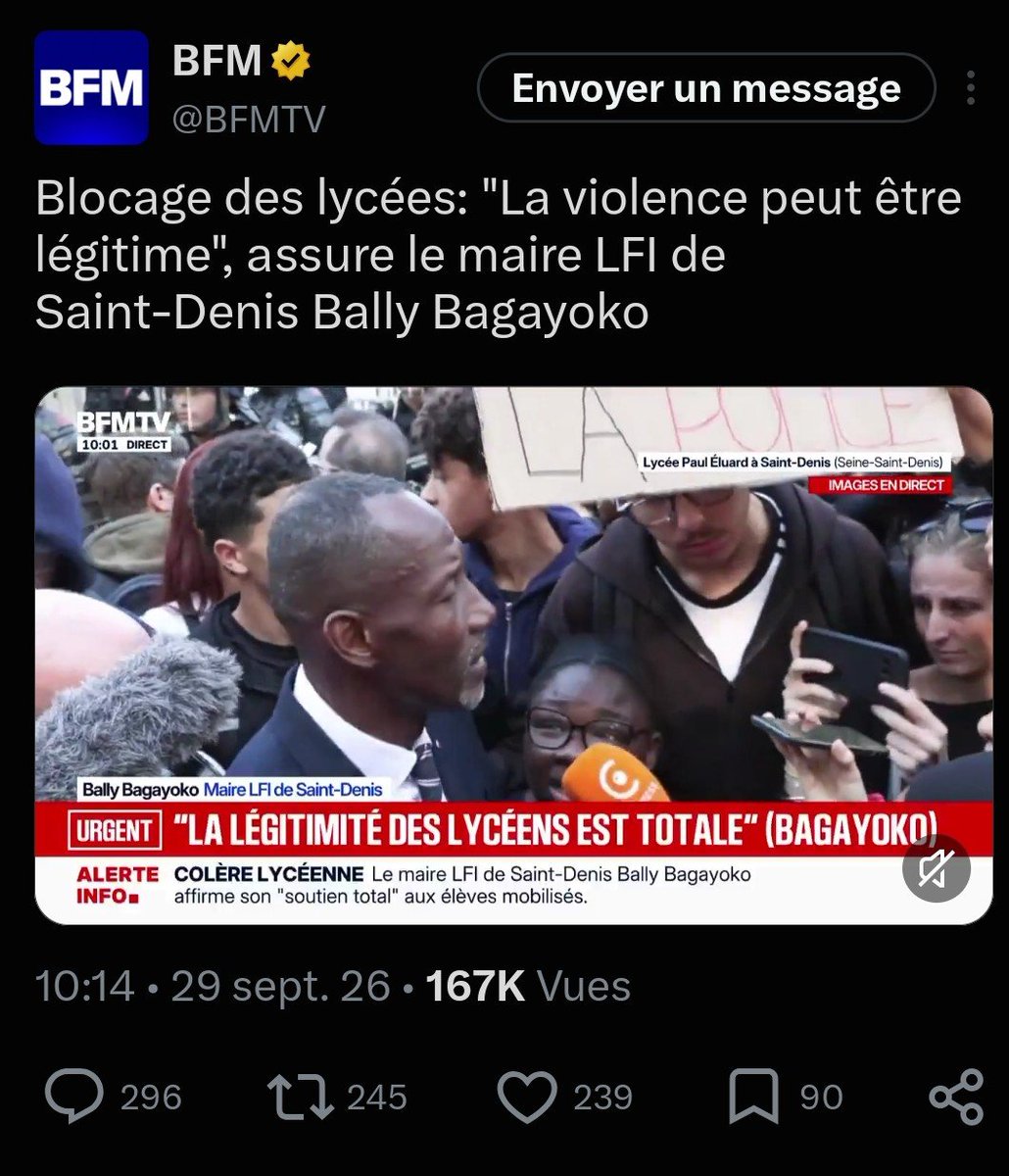 MatthiasRN's tweet photo. @BFMTV Le post initial....

Supprimé sur ordre de #LFI ? https://t.co/rKZvyGwV0n