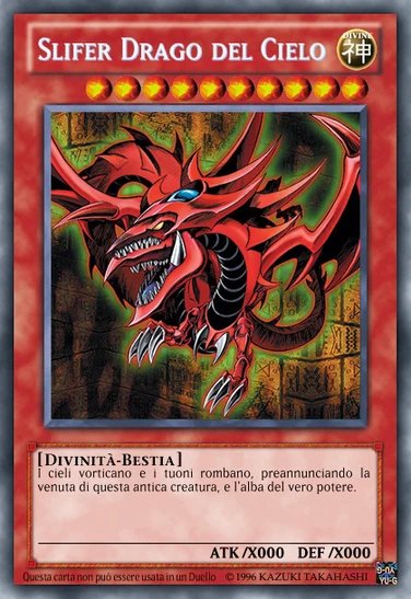 accro234's tweet photo. @77OnFilm Per il mio compleanno mi avevano regalato delle bustine di Yu-Gi-Oh dove trovai questa carta originale ita... Dopo qualche giorno l'ho persa e mai più ritrovata. 
Vale anche qualche soldo ma il rammarico è più per l'averla persa in generale https://t.co/560mntpbyP