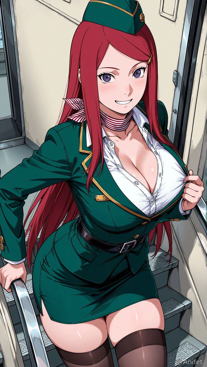 ice96cream's tweet photo. Flight Attendant Kushina
#Naruto #KushinaUzumaki https://t.co/3lnd2kXDEB