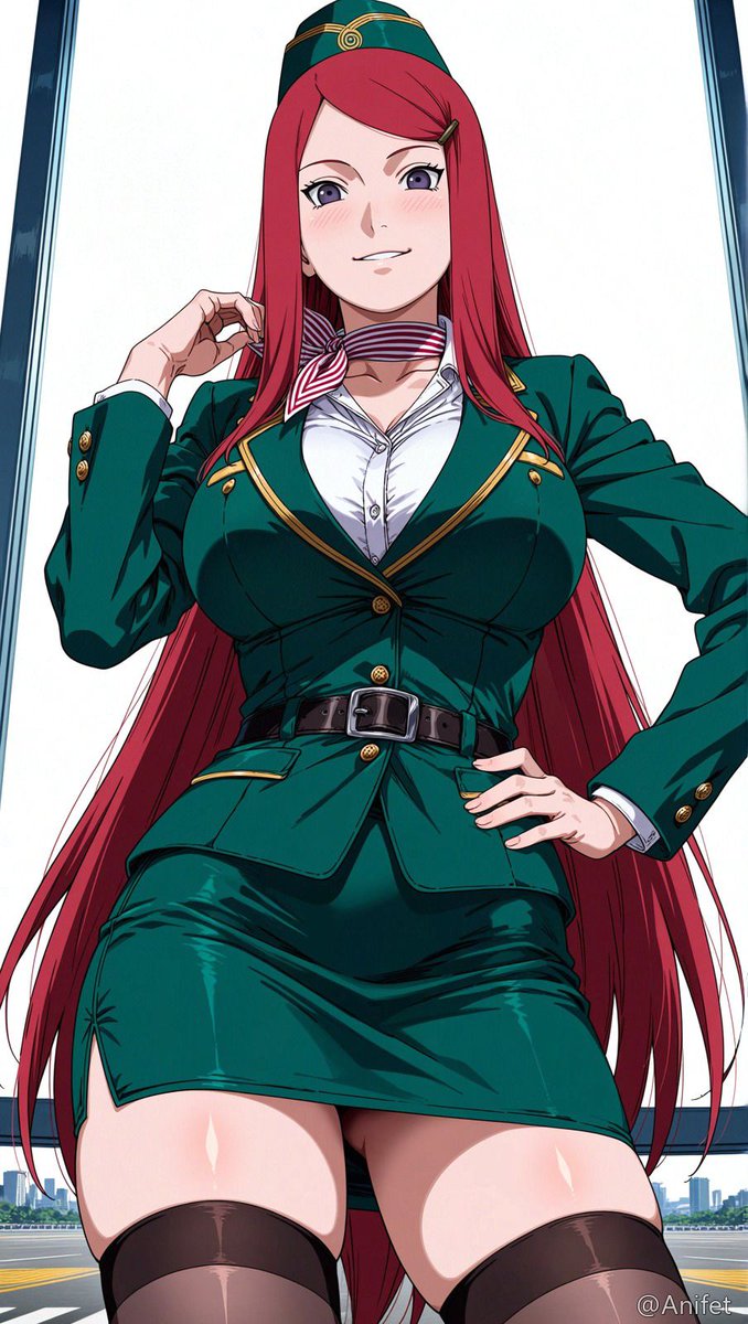 ice96cream's tweet photo. Flight Attendant Kushina
#Naruto #KushinaUzumaki https://t.co/3lnd2kXDEB