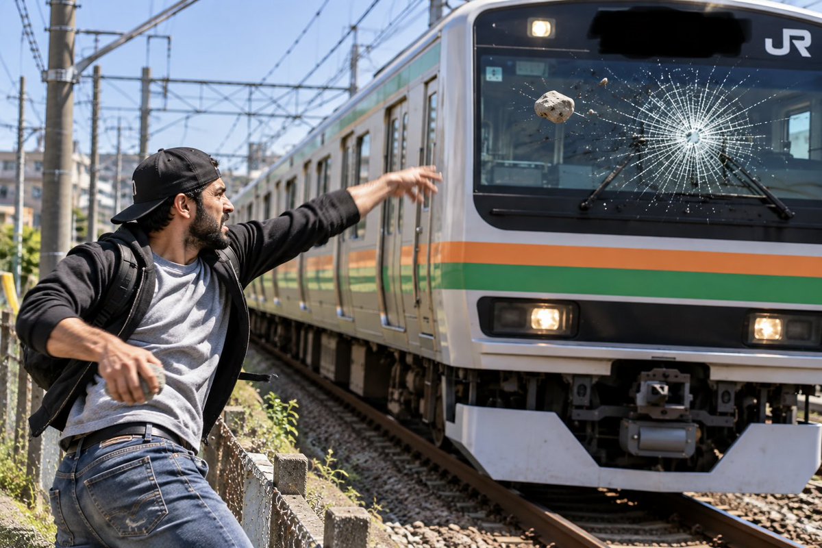 hikaruganji's tweet photo. 今まで、日本で起きなかった事が起きています。走行車両の窓ガラスを石を投げ入れて破壊する。日本人ではやらない事が起きています。

何故？やるのか？根本的に知能指数が低いから
なのです。多文化共生など、夢のまた夢なのです。何故？神と呼ばれる存在が、人間の肌や言葉を分けて大陸ごとに分けたのか？

それは争いを無くす為でした。人間は生まれた国からは出てはいけない契約でした。