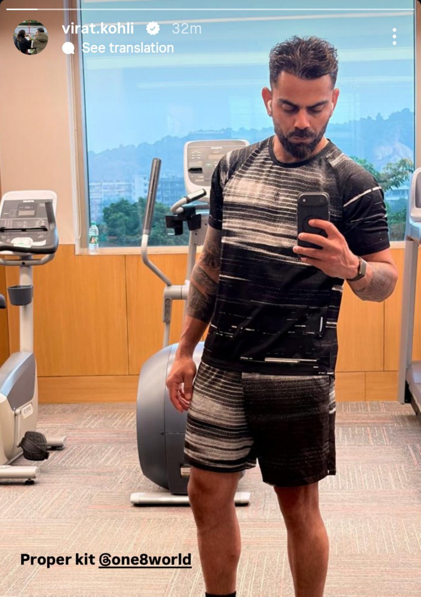 Chiefsignedoff's tweet photo. 3 years later Virat is back with a gym post. King things ☹️ https://t.co/DBmA6Y4DzT