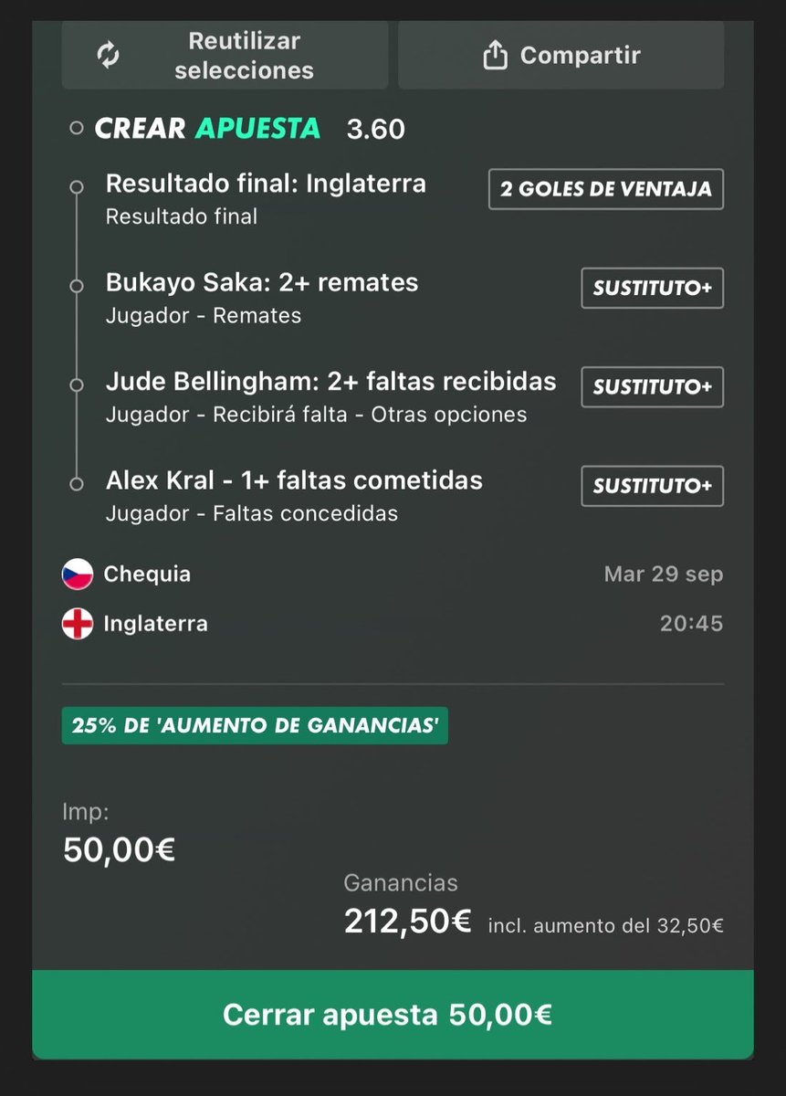 MrTips365_'s tweet photo. Cuota 4 | 🇨🇿 vs 🏴󠁧󠁢󠁥󠁮󠁧󠁿
Cuota 20 | 🇪🇸 vs 🇭🇷

Hoy no diré si son “buenecillas”. https://t.co/XP3iHuHuTN
