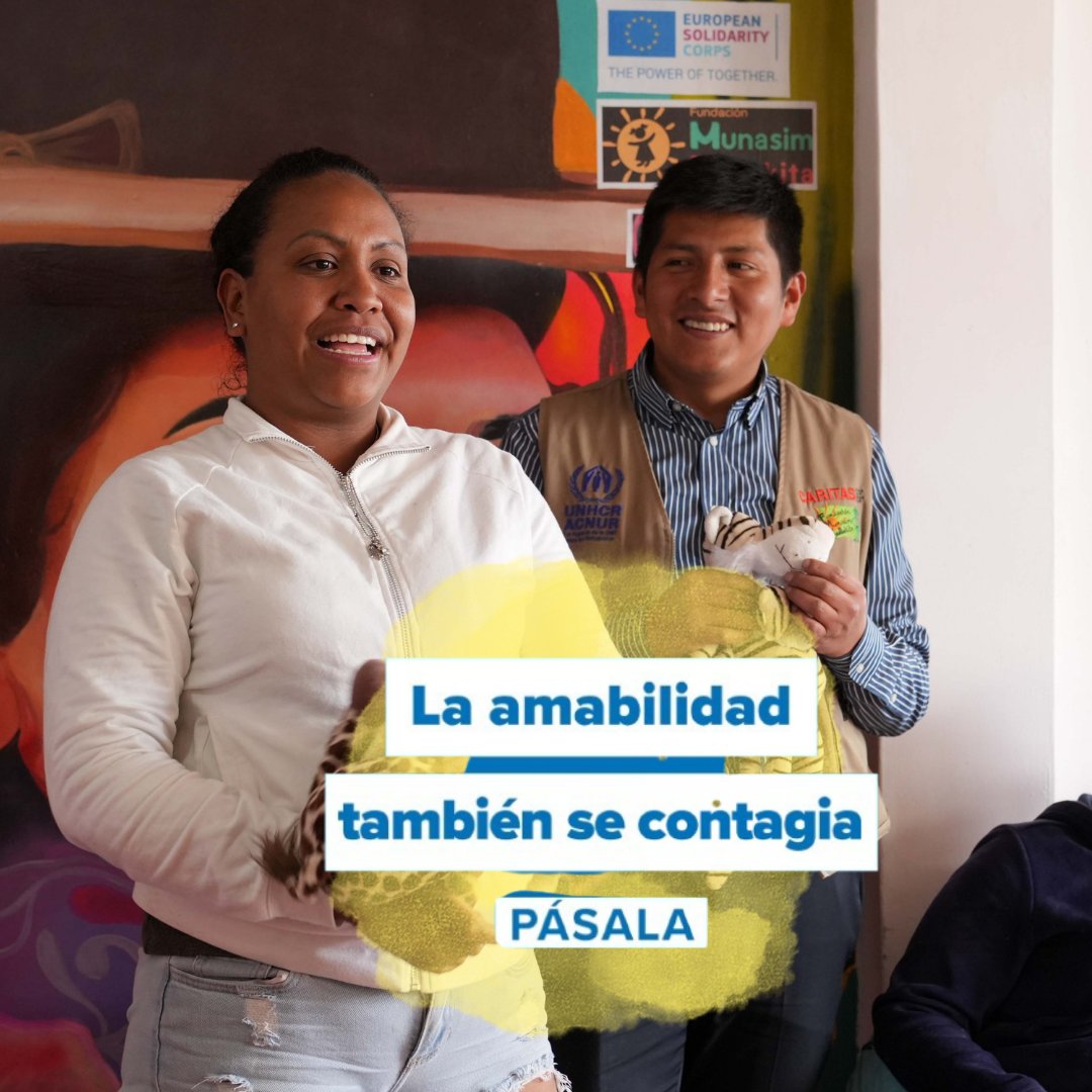 ACNURConoSur's tweet photo. La empatía no necesita grandes acciones. Solo alguien dispuesto a dar el primer paso. https://t.co/XmHjEFDbTf