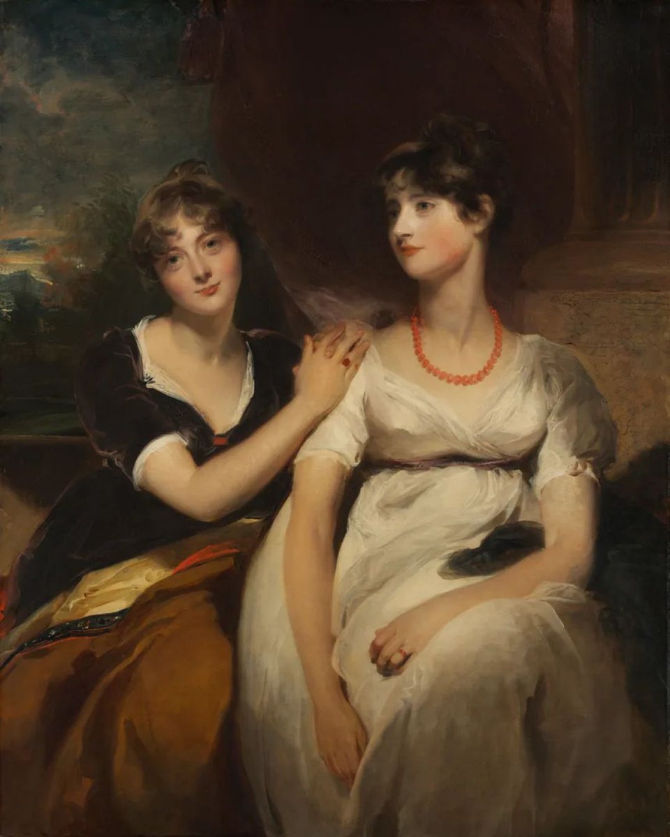 trymuseum's tweet photo. "Portrait of Charlotte and Sarah Carteret-Hardy"
Thomas Lawrence
1801 https://t.co/jz6VASOBoP