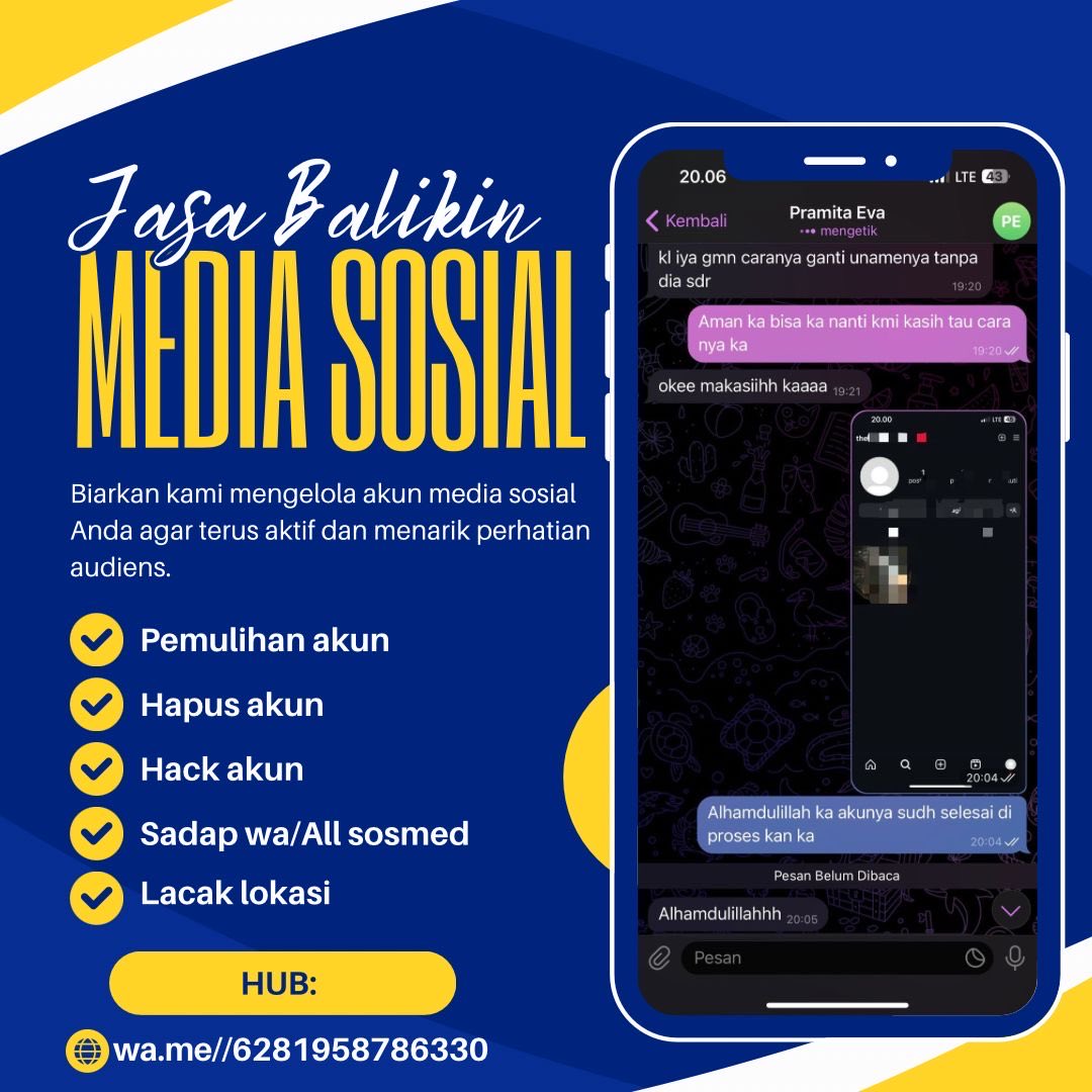 kfracty's tweet photo. Open jasa balikin &amp; pulihkan akun.
✅pemulihan akun
- instagram, tiktok, whatsapp, line, facebook, X, gmail, telegram dll
✅ hapus akun
- facebook, tiktok, instagram, line, whatsapp, twitt /X , dan lainnya
Sadap Wa, hack akun, lacak lokasi

#zonauang https://t.co/RmCqa7SGO9