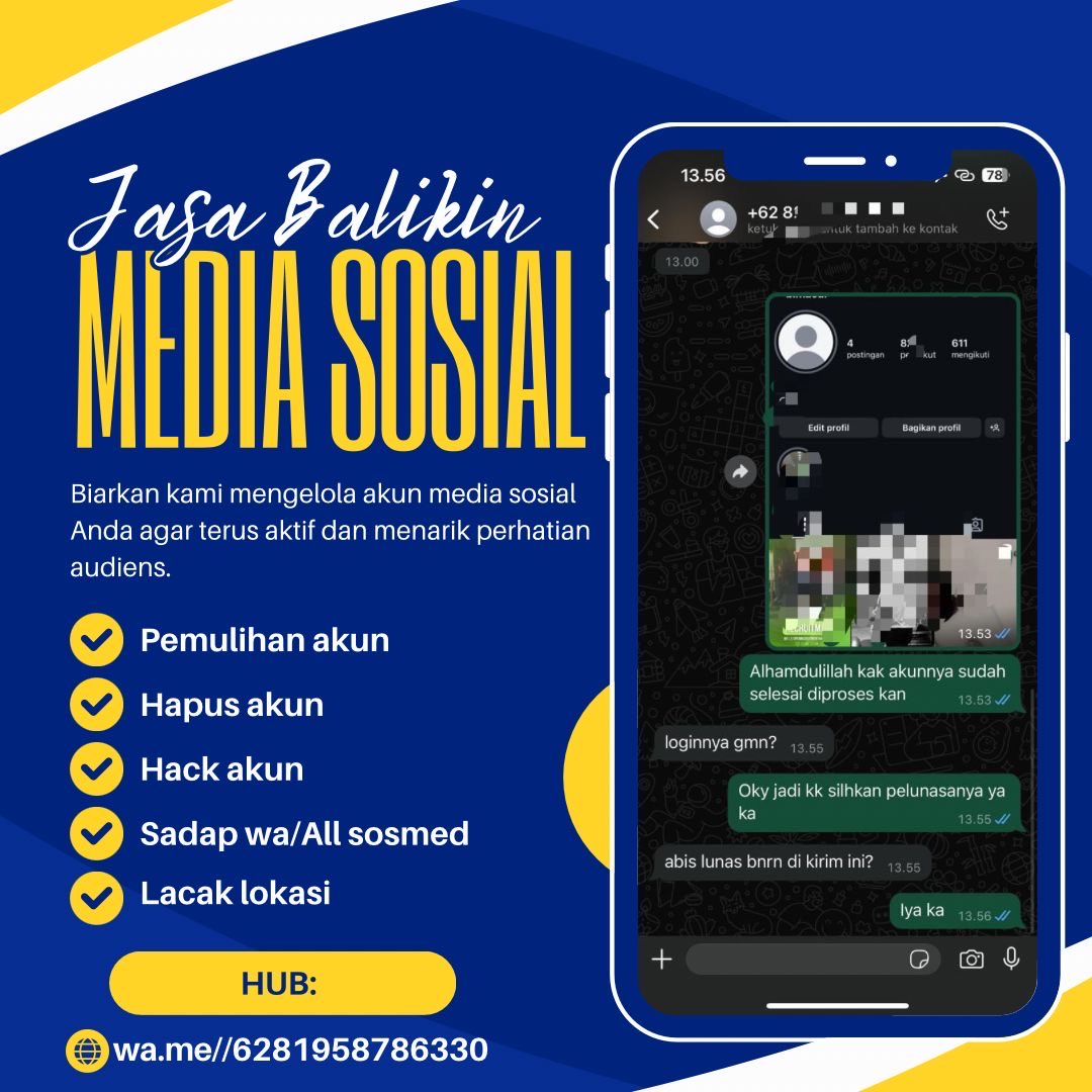 kfracty's tweet photo. Open jasa balikin &amp; pulihkan akun.
✅pemulihan akun
- instagram, tiktok, whatsapp, line, facebook, X, gmail, telegram dll
✅ hapus akun
- facebook, tiktok, instagram, line, whatsapp, twitt /X , dan lainnya
Sadap Wa, hack akun, lacak lokasi

#zonauang https://t.co/RmCqa7SGO9