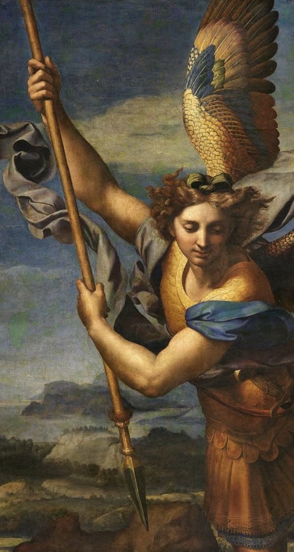 FideiGabriel's tweet photo. Príncipe da Milícia Celeste, pelo divino poder,

precipitai no inferno a satanás e a todos os espíritos malignos,

que andam pelo mundo para perder as almas. Amém! https://t.co/9Rrx6mbTkx