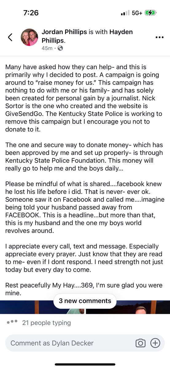 DylanDeck1's tweet photo. @nicksortor @GiveSendGo Don’t believe @nicksortor he is doing this for his personal financial gain! https://t.co/OGk3fkV8sH