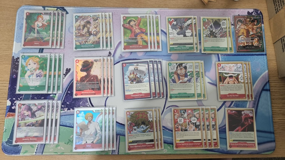 ToughGaloot's tweet photo. 4-1 at EGB with RG Mario Bros

PY Robin ✅️
BY Koala ✅️
Rocks ✅️
Mihawk (@g_llessur ) ✅️
Elbaph ❌️

Elbaph played Ice Age+Loki (wtf forgot it exists), popped 2 bodies and went downhill from there.

Deck is good, Paradise sucks. Would rather OP17-023 Nami over it.

#optcg https://t.co/7LypYXJql6