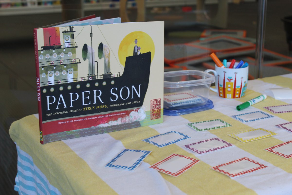 UWInternational's tweet photo. Day 1 of International Education Week ended with Children's International Story Hour (CISH) at Pinney Library! Young learners explored Chinese culture, tested their chopstick skills, and enjoyed a reading of "Paper Son: The Inspiring Story of Tyrus Wong, Immigrant and Artist." https://t.co/xLAOxLeTrt