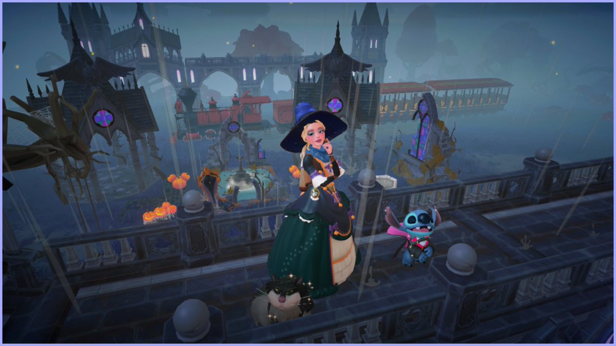PrincessTiffD23's tweet photo. Good morning everyone 😊 ☀️ Here is my Dreamsnaps entry for this week 🎃 #DisneyDreamlightValley #DDV https://t.co/v6pGHXmh9b